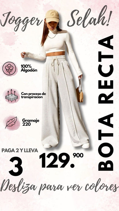 JOGGER BOTA RECTA! PAGA 2 Y LLEVA 3